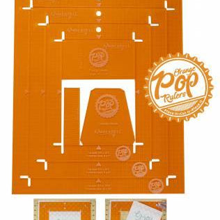 Orange Pop Rulers Rectangle Set - Happy Little Quilt Shop