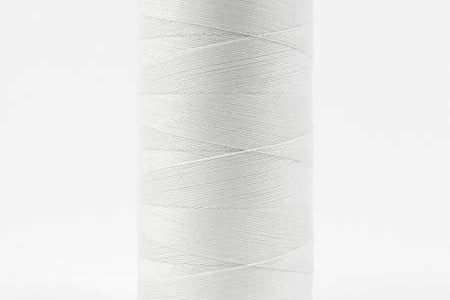Konfetti Solid 50wt Cotton Thread 1000m White - Happy Little Quilt Shop