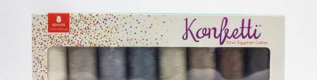 Konfetti 8-Spool Thread Set "Sand and Sea Glass" - Happy Little Quilt Shop