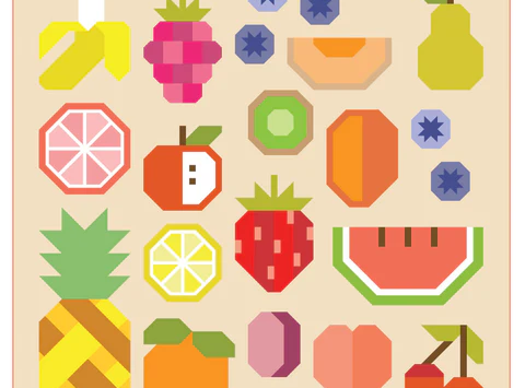 Kirsten's Precise Piecing Class: The Produce Section Quilt- Small from Elizabeth Hartman