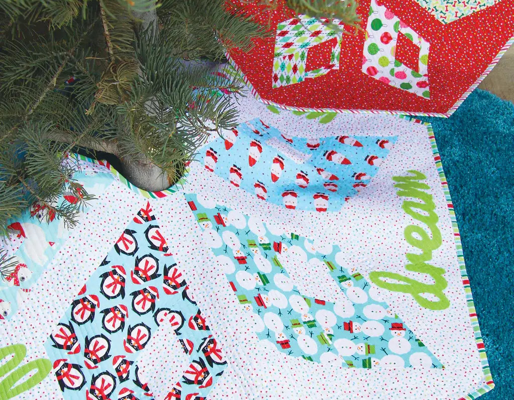Kringle Crossing Christmas Tree Skirt Pattern by Sassafras Lane Designs - Happy Little Quilt Shop