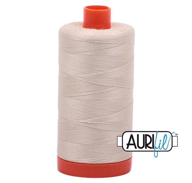Cotton Mako Thread 50wt 1300m MK50 2310 Aurifil#6 - Happy Little Quilt Shop