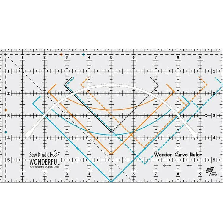 Wonder Curve Ruler SKW 93 Sew Kind Of Wonder#1 - Happy Little Quilt Shop