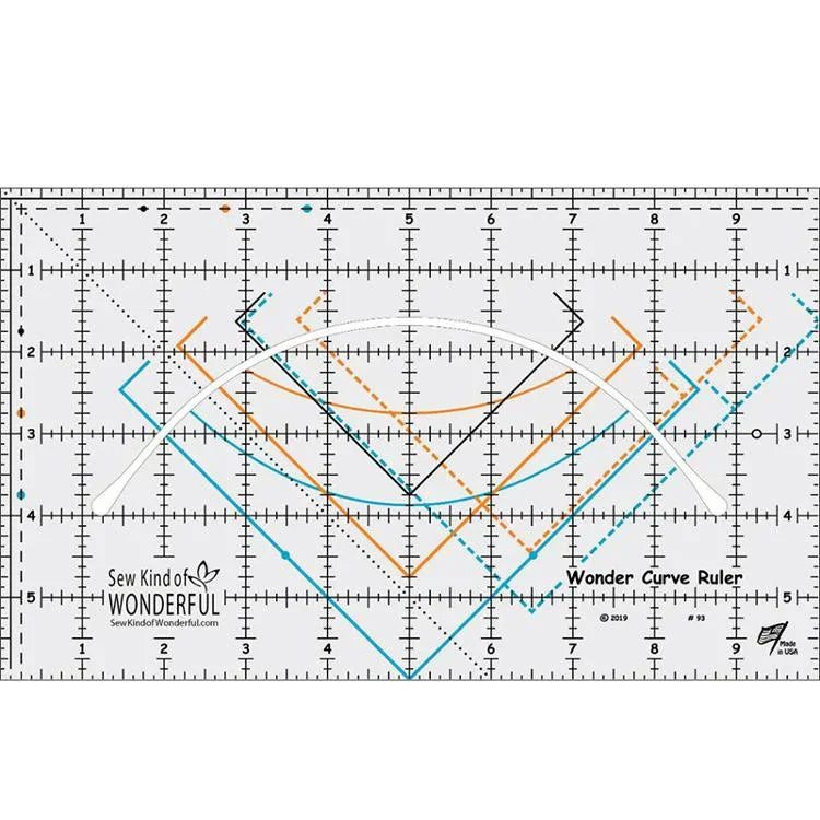 Wonder Curve Ruler SKW 93 Sew Kind Of Wonder#1 - Happy Little Quilt Shop