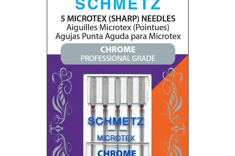 Chrome Microtex Needle 80/12 4030 Schmetz#10 - Happy Little Quilt Shop