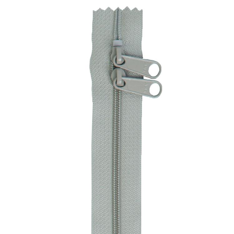 Double Slide 30in Zipper Pewter - Happy Little Quilt Shop