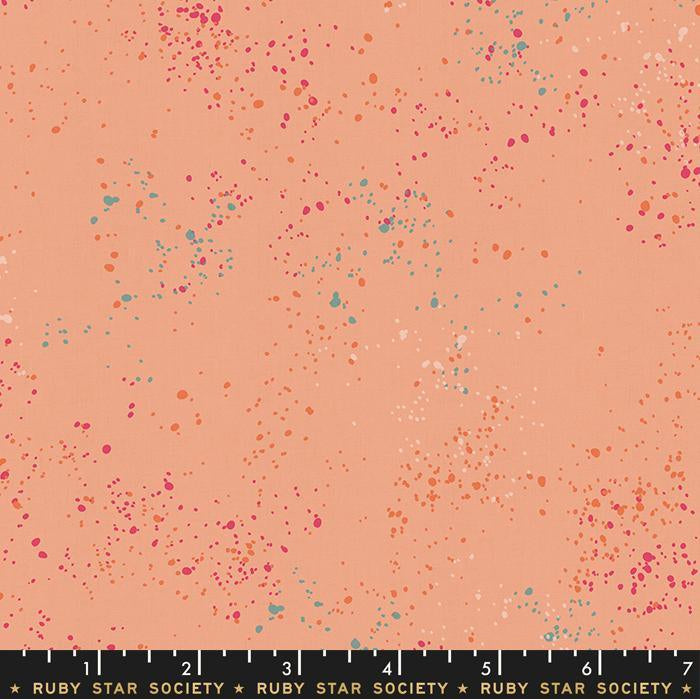 Speckled Peach Ruby Star Society fabric - Happy Little Quilt Shop