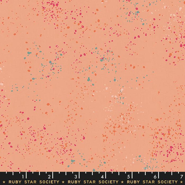 Speckled Peach Ruby Star Society fabric - Happy Little Quilt Shop
