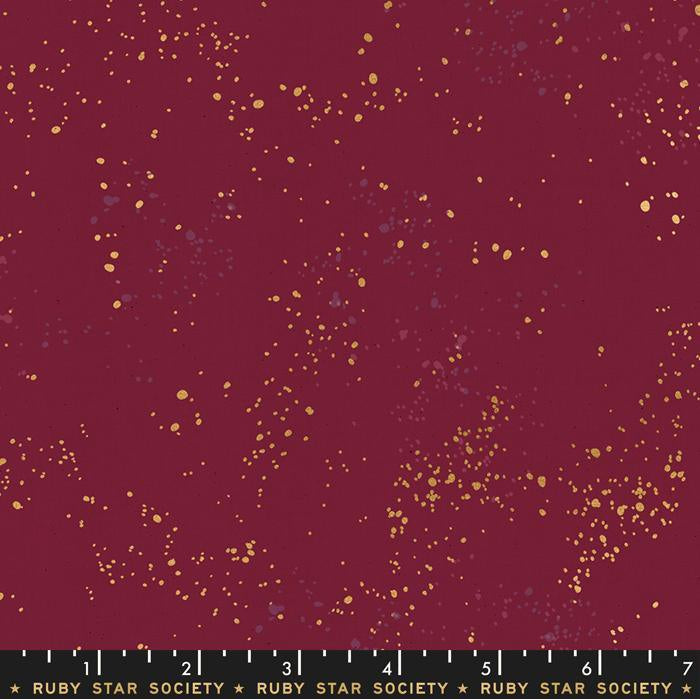 Speckled Metallic Wine Time Ruby Star Society fabric - Happy Little Quilt Shop