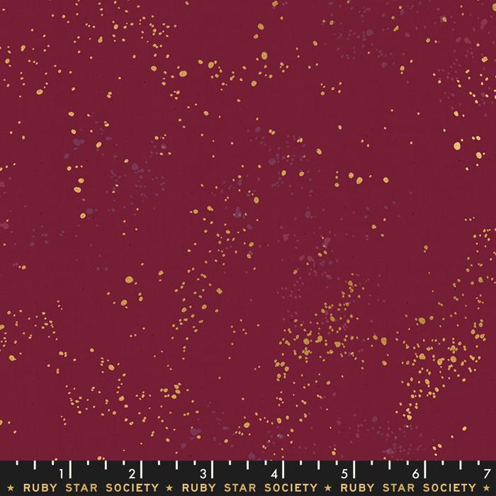Speckled Metallic Wine Time Ruby Star Society fabric - Happy Little Quilt Shop