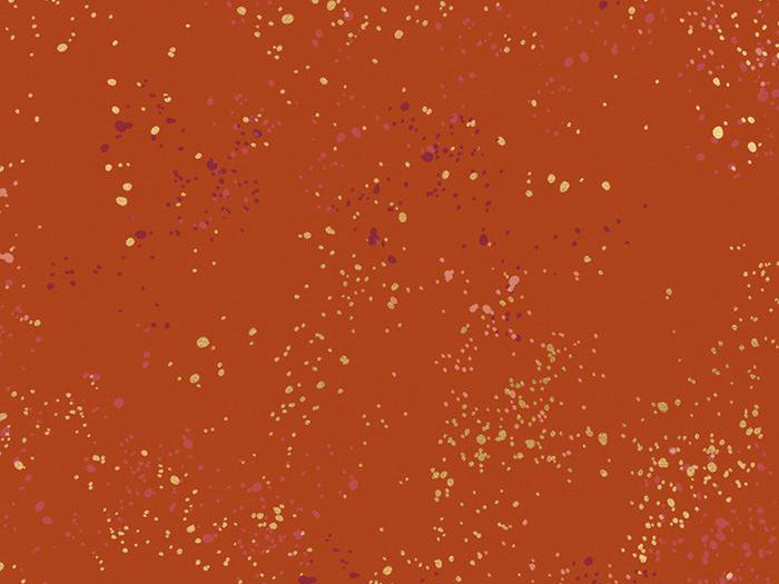 Speckled Metallic Cayenne Ruby Star Society fabric - Happy Little Quilt Shop