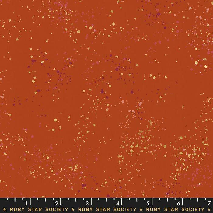 Speckled Metallic Cayenne Ruby Star Society fabric - Happy Little Quilt Shop