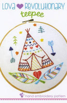 Teepee Embroidery - Happy Little Quilt Shop
