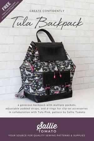 Tula Backpack Paper Pattern Sallie Tomato