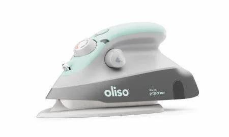 Oliso Mini Iron with Trivet Coral, Pistachio, or Aqua Preorder - Happy Little Quilt Shop