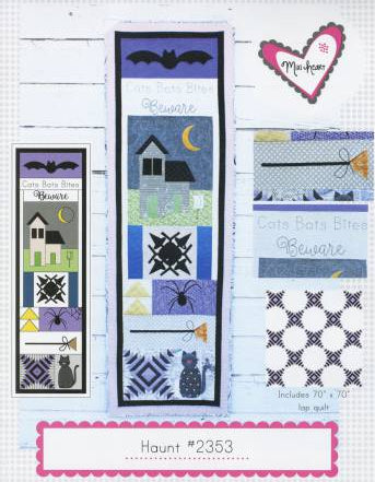 Haunt #2353 Wall Hanging and Runner Pattern - Happy Little Quilt Shop