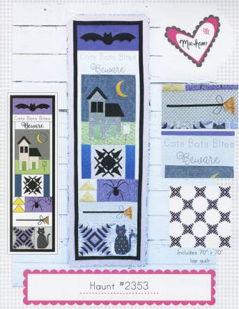 Haunt #2353 Wall Hanging and Runner Pattern - Happy Little Quilt Shop