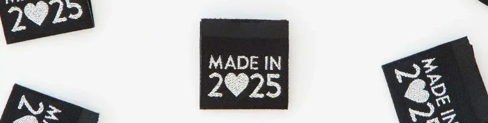 Made in 2025 Silver Woven Labels - Happy Little Quilt Shop