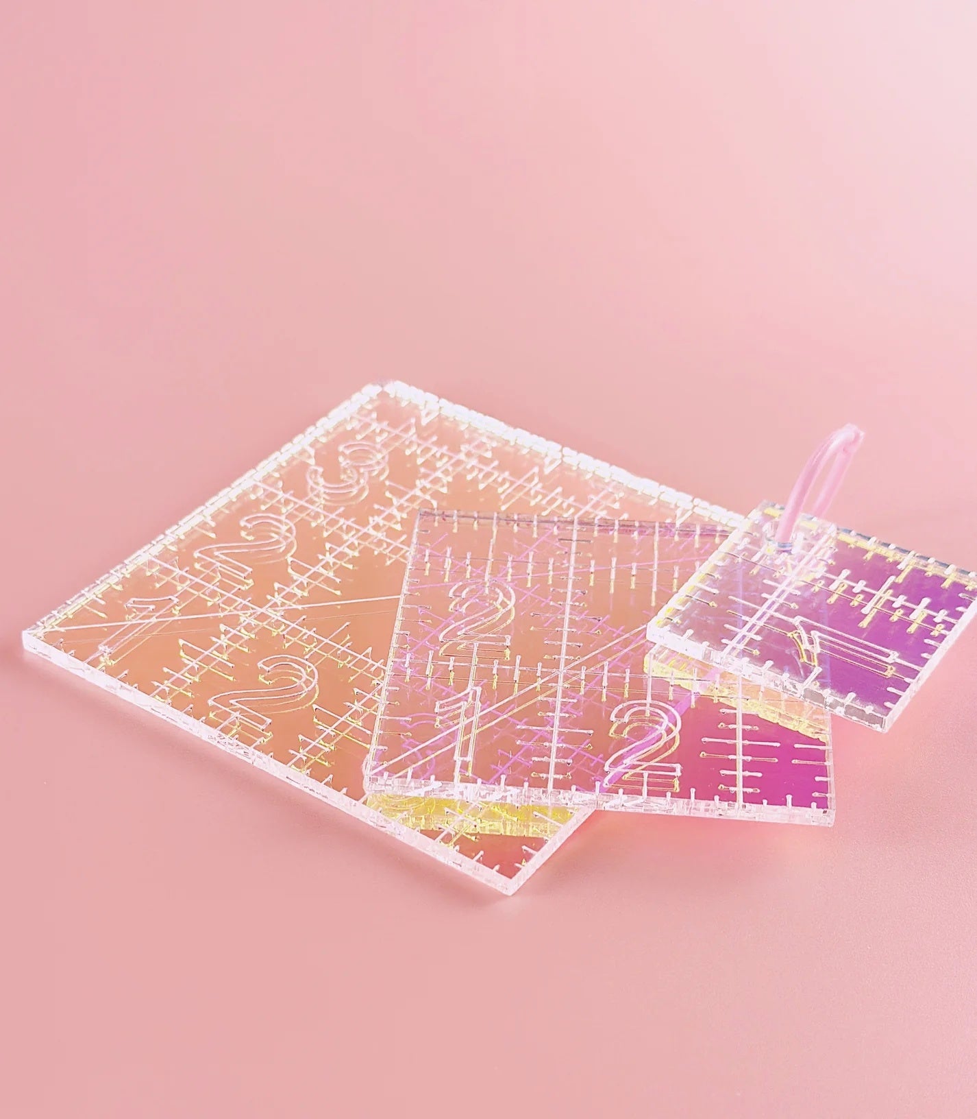 Mini Squares Set- Iridescent Quilting Rulers - Happy Little Quilt Shop