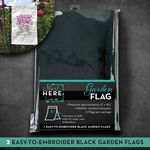 OESD Black Garden Flag 2pk - Happy Little Quilt Shop