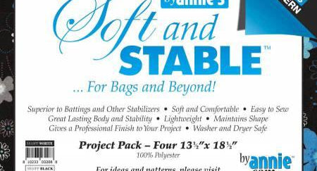 Soft and Stable Project Pack 100% Polyester Foam Stabilizer White - Happy Little Quilt Shop