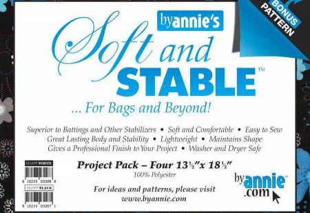Soft and Stable Project Pack 100% Polyester Foam Stabilizer White - Happy Little Quilt Shop
