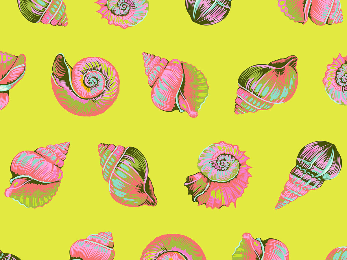 Lil Shelly - Seagrass Floral Reef Tula Pink - Happy Little Quilt Shop