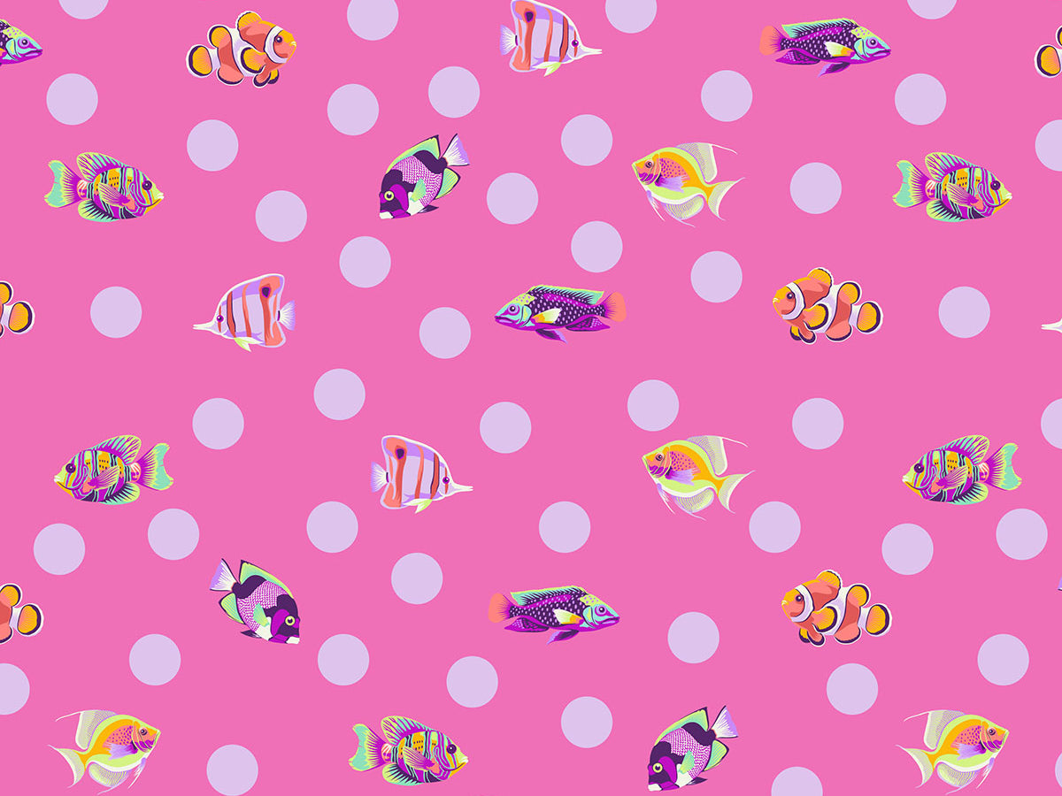 School Crossing - Delphine Floral Reef Tula Pink - Happy Little Quilt Shop