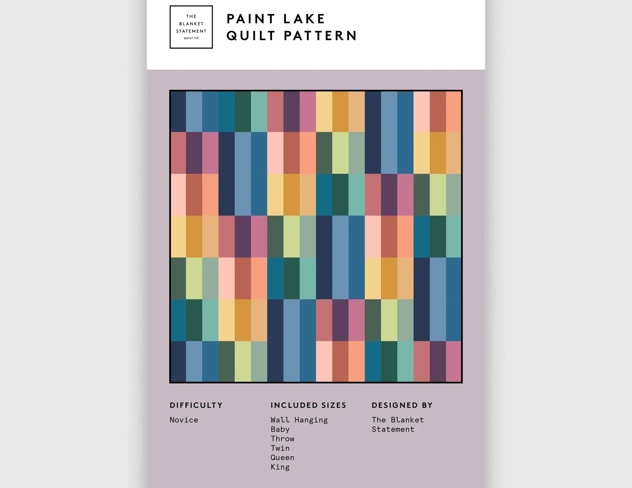 Paint Lake Quilt Pattern by The Blanket Statement Quilt Co. - Happy Little Quilt Shop