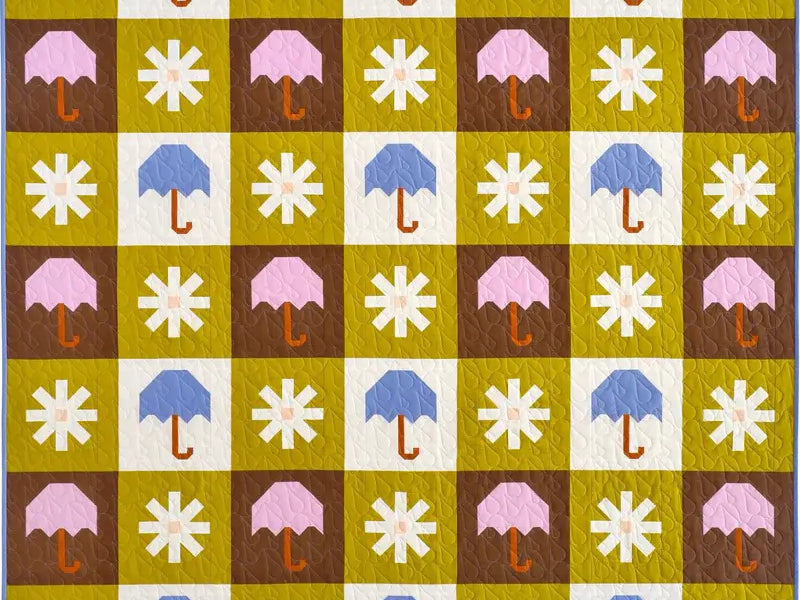 Pen and Paper Chance of Rain Quilt Kit (Large Throw) - Happy Little Quilt Shop