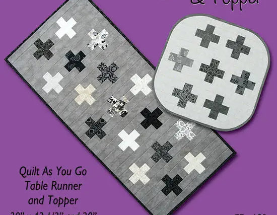 Positivity Topper/Runner Quilt as you Go Pattern by G.E. Designs - Happy Little Quilt Shop