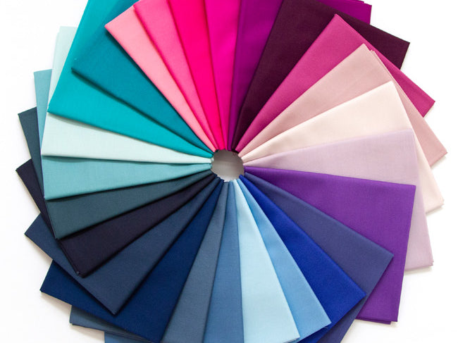 Art Gallery Pure Solids Summering Edition fabric bundle - Happy Little Quilt Shop