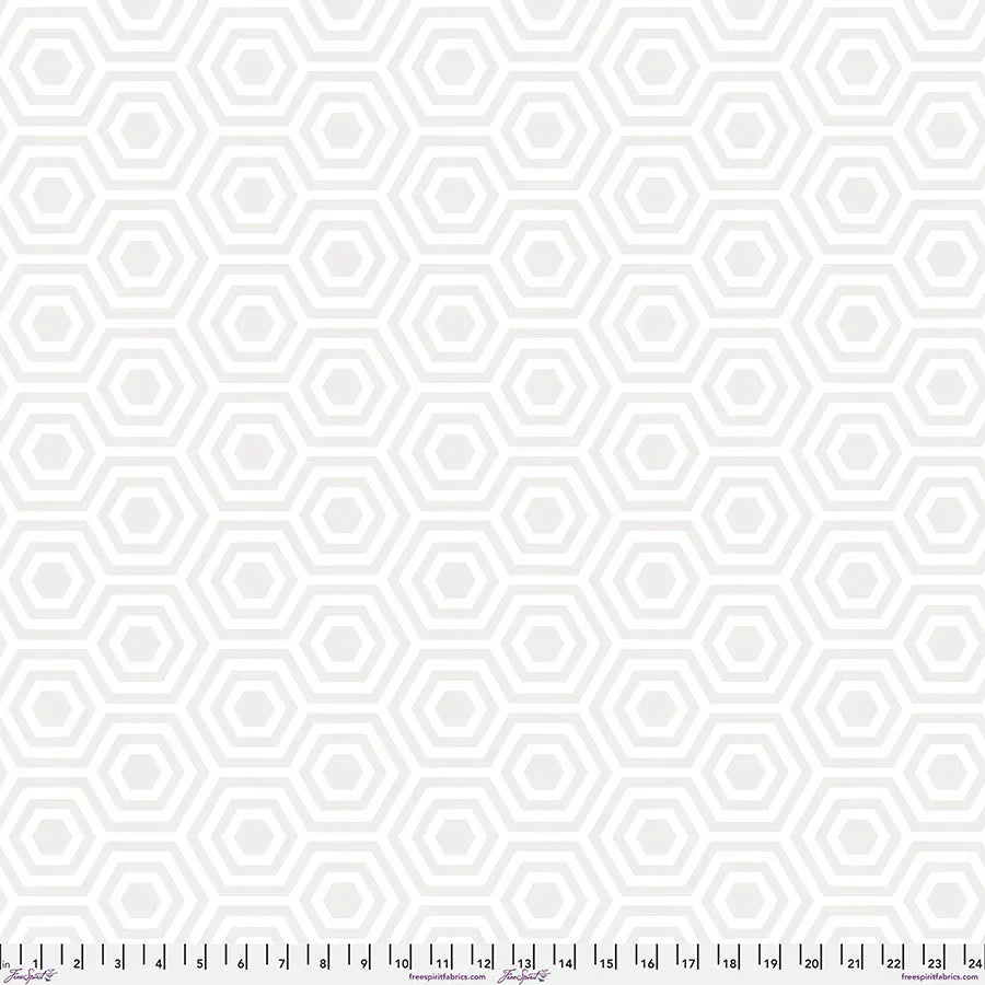 Backing Fabric - Hexy XL - Snowfall || Tula's True Colors Quilt Backs - Happy Little Quilt Shop