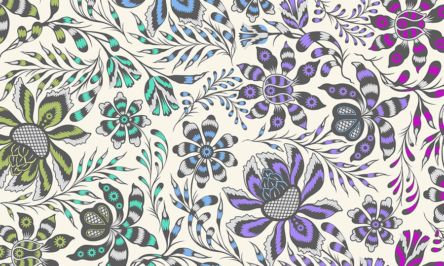 Super Wild Vine - Mist || Roar! - Happy Little Quilt Shop