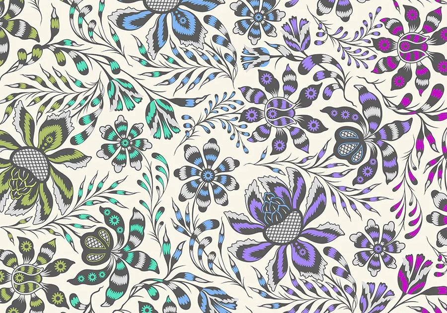 Super Wild Vine - Mist || Roar! - Happy Little Quilt Shop