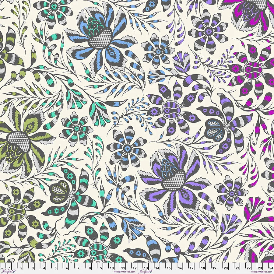 Super Wild Vine - Mist || Roar! - Happy Little Quilt Shop