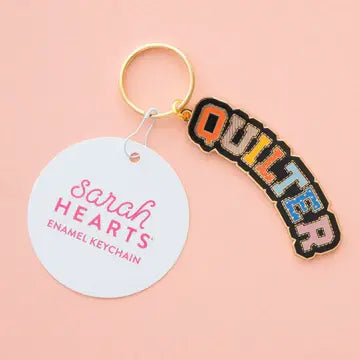Quilter Keychain - Bag Charm - Happy Little Quilt Shop