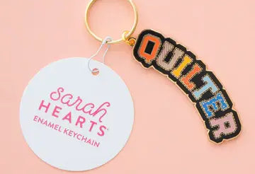 Quilter Keychain - Bag Charm - Happy Little Quilt Shop