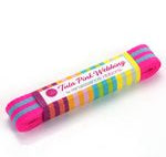 2yd Aqua and Hot Pink-1in wide-Tula Pink Webbing - Happy Little Quilt Shop