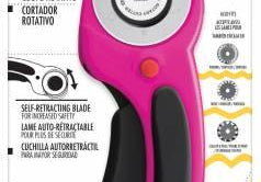 45mm Ergonomic Rotary Cutter Magenta - Happy Little Quilt Shop