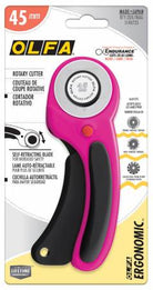 45mm Ergonomic Rotary Cutter Magenta - Happy Little Quilt Shop