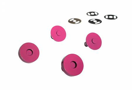 Pink Magnetic Snaps - Happy Little Quilt Shop