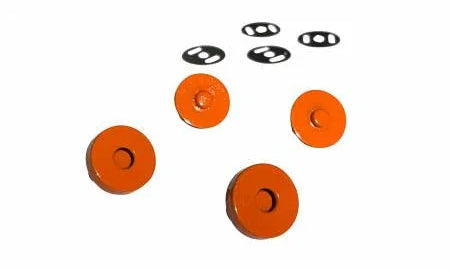 Orange Magnetic Snaps - Happy Little Quilt Shop