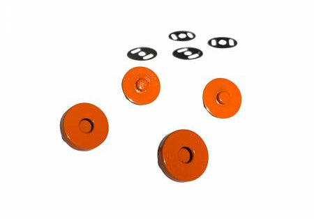 Orange Magnetic Snaps - Happy Little Quilt Shop