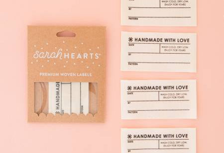 Quilt Info Large Organic Cotton Write-In Labels - Happy Little Quilt Shop