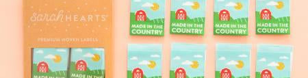 Made in the Country Label - Happy Little Quilt Shop