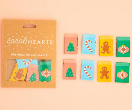 Christmas Holiday Stocking Stuffer Label by Sarah Hearts - Happy Little Quilt Shop