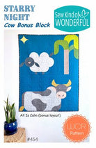 Starry Night Cow Bonus Block - Happy Little Quilt Shop