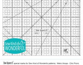 Sew Square 8 Ruler - Happy Little Quilt Shop