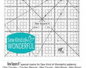 Sew Square 6 Ruler - Happy Little Quilt Shop